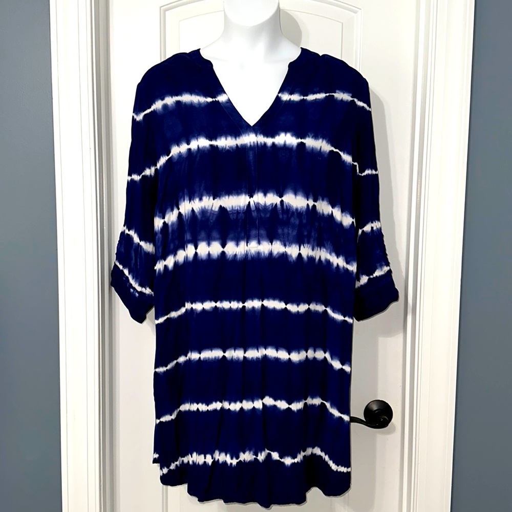 4. SUNDAY Dress PTP 25" w/Roll Tab 3/4 Sleeves New With Tag